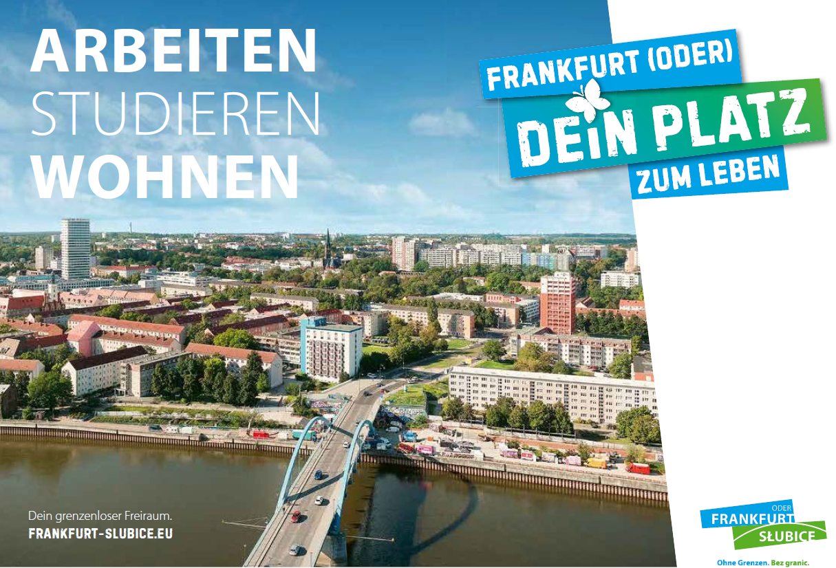 Imagebroschuere der Stadt mit dem Titel: Arbeiten, Studieren, Wohnen