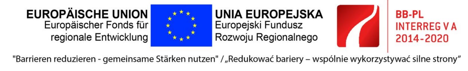 Ein Logo von Europäische Union und Interreg